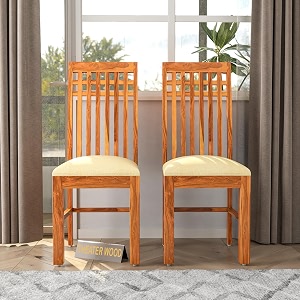 Solid Sheesham Wood Dining Chair Set of