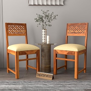 Solid Sheesham Wood Dining Chair Set of