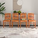 Solid Sheesham Wood Dining Chair Set of