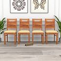 Solid Sheesham Wood Dining Chair Set of