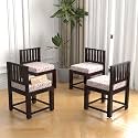 Solid Sheesham Wood Dining Chair Set of