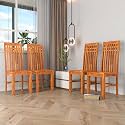 Solid Sheesham Wood Dining Chair Set of