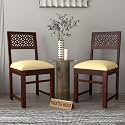 Solid Sheesham Wood Dining Chair Set of