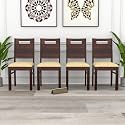 Solid Sheesham Wood Dining Chair Set of