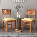 Solid Sheesham Wood Dining Chair Set of