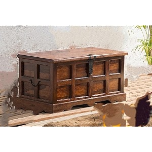 solid sheesham wood hand crafted wooden trunk box wooden box storage for bed room  solid wood trunk box sanduk for living room home teak honey
