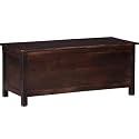 Solid Sheesham Wood Hand Crafted Wooden Trunk Box Wooden Box Storage for Bed Room And Living Room Furniture (Walnut)
