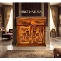 Solid Sheesham Wood Multipurpose Sideboard Storage Cabinet