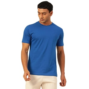 Solid Soft Cloth Round Neck Cotton Relaxed