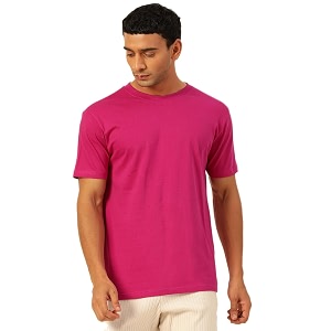 Solid Soft Cloth Round Neck Cotton Relaxed