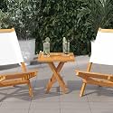 Solid Teak Wood Table Top Square 19.7 x 19.7 Inch, Oiled Finish, Durable Indoor Outdoor Desktop Surface for Dining, Craft, or Small Table Use