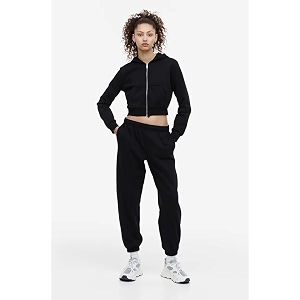 Solid Womens Casual Zipper Hoodie for Winter