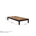 SUNCOM Solid Wood Single Bed for Living Room - Wooden Single Size Bed for Bedroom - Sheesham Wood diwan Cot Without Storage - Stylish and Functional Home Furniture (Honey Finish)