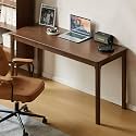 Solid Wood Writing Desk, Mid Century Modern Wood Desk, Vintage Home Office, Computer Desk for Study, Work &amp; Gaming 55.11" W