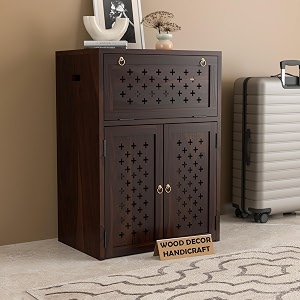 Solid Wooden Inverter Battery Cabinet Single
