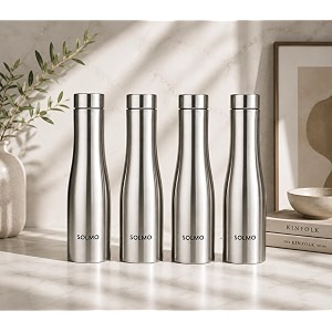 Solimo Water Bottle Quality Hi-Rise Stainless Steel