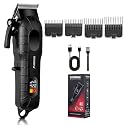 SOLIMPIA HT-671 Salon Series Professional Digital Display Cordless Hair Clipper Electric Hair Cutter Kit Wireless Hair Grooming Trimmers Set, Li-ion Battery 1200mAh 180 minutes Runtime, BLACK A