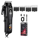 SOLIMPIA HT-671 Salon Series Professional Digital Display Cordless Hair Clipper Electric Hair Cutter Kit Wireless Hair Grooming Trimmers Set, Li-ion Battery 1200mAh 180 minutes Runtime, BLACK B