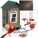 SOLIOM BF08 Smart Bird Feeder with Camera, 2K Live Stream, Solar Powered