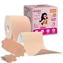 Solitude Breast Shaper & Lifter Boob Tape with 10 Nipple Pasties for Women Push Up & Lifting Breast Tape Breast Lift Bra Tape for Breast Lift Double Sided Sticky Body Tape Brown