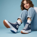 SOLMATT Canvas Shoes For Women Navy Blue