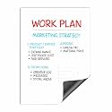 Solo Magnetic Whiteboard Set - A3 Size | Includes Whiteboard Surface, 2 Markers, Duster &amp; 6 Magnetic Strips | Durable Design | Perfect for Fridge, Office &amp; Metal Wardrobe