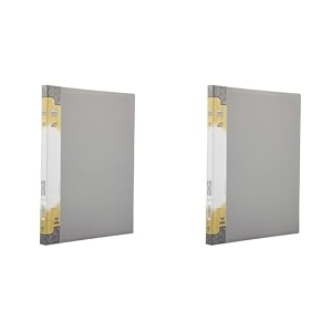 solo pl- 301 punchless file lever clip a4 - grey pack of 2