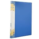 SOLO Punchless Adjustable Lever Clip File - A4 Size with Inside Transparent Inner Pocket | Multipurpose Professional File Folder for Office Paper Documents, Projects, Certificates &amp; Portfolio (Blue)