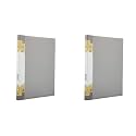 Solo PL- 301 Punchless File (Lever Clip) A4 - Grey (Pack of 2)