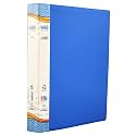 Solo 2-D A4 Ring Binder File Folder | Office Document Organizer with Inside Pocket, Presentation Display Plastic File for Certificates, Portfolio, Papers &amp; Projects (Blue, Pack of 1 (250 Sheets))