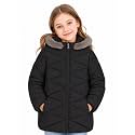 SOLOCOTE Girls‘ Winter Puffer Coat with Sherpa Lined Faux Fur Hood Jacket