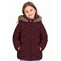 SOLOCOTE Girls‘ Winter Puffer Coat with Sherpa Lined Faux Fur Hood Jacket