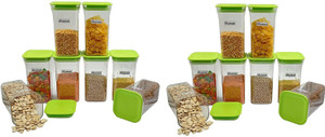 solomon plastic grocery container  - 1100 ml pack of 16 green