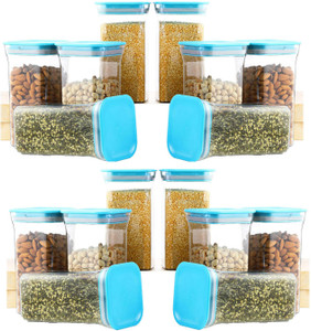 solomon plastic grocery container  - 1100 ml pack of 16 blue