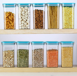 solomon plastic grocery container  - 1100 ml pack of 10 blue
