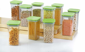 solomon plastic grocery container  - 1100 ml pack of 12 green
