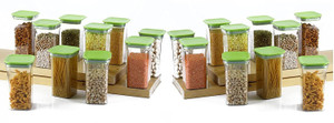 solomon plastic grocery container  - 1100 ml pack of 20 green