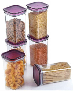 solomon plastic grocery container  - 1100 ml pack of 6 purple