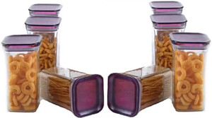 solomon plastic grocery container  - 1100 ml pack of 8 purple