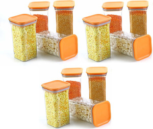 solomon plastic grocery container  - 1100 ml pack of 12 orange