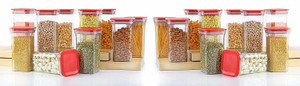 solomon plastic grocery container  - 1100 ml pack of 20 red