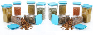 solomon plastic grocery container  - 1100 ml pack of 12 blue