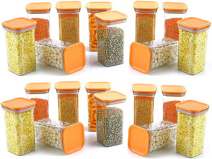 solomon plastic grocery container  - 1100 ml pack of 20 orange