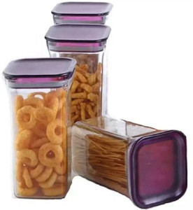 solomon plastic grocery container  - 1100 ml pack of 4 purple