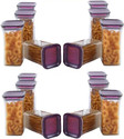 Solomon Plastic Grocery Container  - 1100 ml (Pack of 16, Purple)