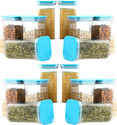 Solomon Plastic Grocery Container  - 1100 ml (Pack of 16, Blue)