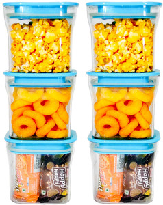 solomon plastic grocery container  - 600 ml pack of 6 blue