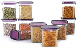 solomon plastic grocery container  - 600 ml pack of 12 purple