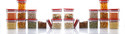 Solomon Plastic Grocery Container  - 600 ml (Pack of 20, Red)