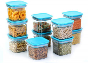 solomon plastic grocery container  - 600 pack of 10 blue